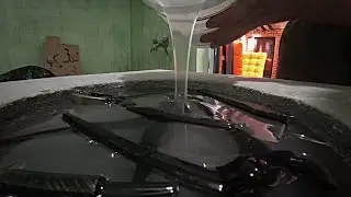 Стол из бетона,неудачный  DIY проект