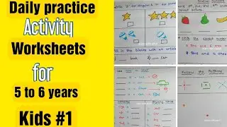 Daily Practice Activity Worksheets for 5 to 6 years Kids #1
