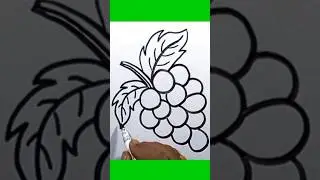 Grapes Drawing With 6 🍇