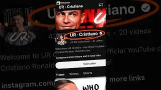 UR Cristiano Ronaldo Record-Setting YouTube Channel Hits 30 Million Subscribers In Two Days #shorts