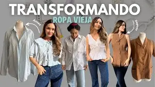 ¡No Botes Tu Ropa Vieja! 3 Transformaciones Fáciles y Modernas #thrifting #ropadesegundamano