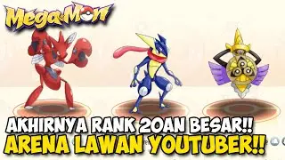 Akhirnya Level 36 & Langsung Evolve 3 Pokemon🦖!!? Lasung lawan Top 20 Arena!! - Mega Mon