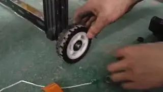 A way to repair the wheel of the retractable gate