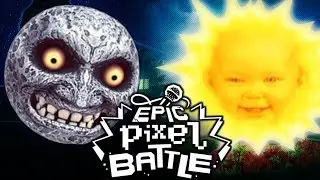 La Lune (Zelda Majora's mask) VS Le Soleil (Télétubbies) - EPIC PIXEL BATTLE [BONUS 🐟]