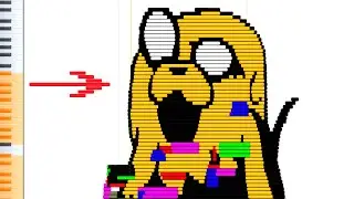 Pibby Jake on the piano (Pibby x FNF mod)
