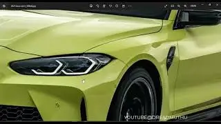 BMW M4 2022 - Car Modeling  - Autodesk Alias Autostudio - NURBS - Eng - 01