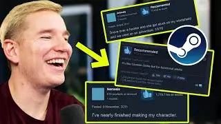 Reacting to the FUNNIEST Reviews on Steam!