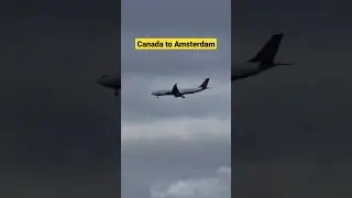 Airbus A330 Air Canada flight #a330 #aircanada #airbus #aviation #landing #ams