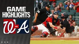 Nationals vs. Braves Game Highlights (8/23/24) | MLB Highlights
