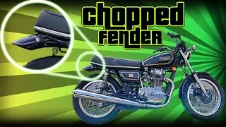 How to shorten a factory motorcycle fender; Yamaha XS650 Build Ep2