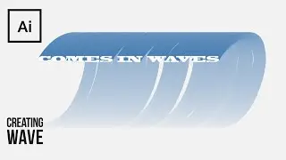 How to Create Wave with a Text  | Adobe Illustrator Tutorial
