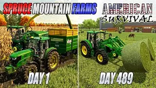 Starting A Cotton & Corn Farm on Spruce Mountain (Part 3) | Farming Simulator 22 Supercut