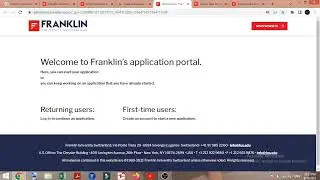 Franklin University of Switzerland 2024 Full Application procedure | Captain Hero 544
