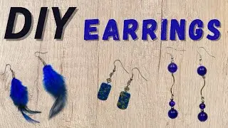 Tutorial on how to make simple earrings #.4 DIY earrings