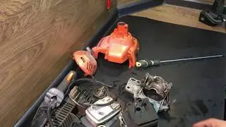 Хускварна 125R. После ремонта,сальники травят