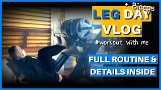 LEGS & BICEPS Workout Vlog Korean Gym | #workout #legday