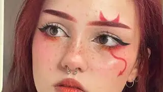 я старалась, рисовала, ну типа рис, рисунок такой мейк.
