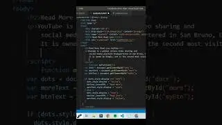 How to add Read More & Read Less Button in HTML|Beyond Tech|Visual Studio Code|HTML 5|