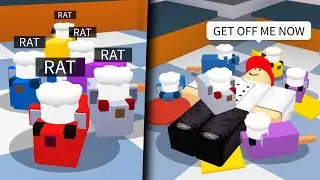 ROBLOX COOK BURGERS but everyone is a RAT