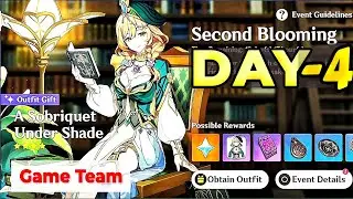 Second Blooming event - DAY - 4 Cavemen  - F2P GUIDE - Genshin - how to play /score 8000
