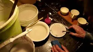 Глазуровка розового фарфора  1 2