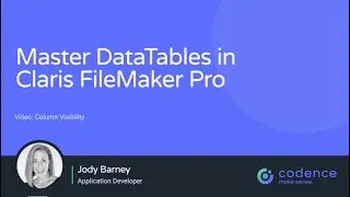 Mastering DataTables in Claris FileMaker Pro 3.3 - Column Visibility