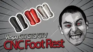 High Quality CNC Foot Rest For Vespa GT/GTS/GTV
