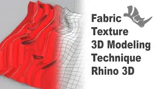Create Fabric Texture in Rhino 3D Tutorial- Beginner CAD 