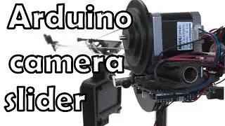 Arduino camera slider using a microphone stand