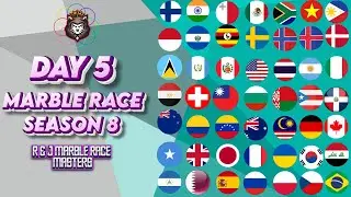 MARBLE RACE DAY 5 SEASON 8 in Algodoo / R & J MARBLE RACE MASTER