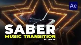Cool Saber Transition in After Effects | Saber Plugin | Bee Techy