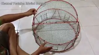 MEMBUAT PERANGKAP KEPITING UNTUK DI LAUT