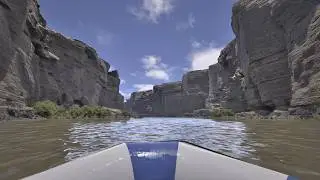 Unreal Engine 5.4 Cinematic - Scenic Canyon River Rafting (4K)