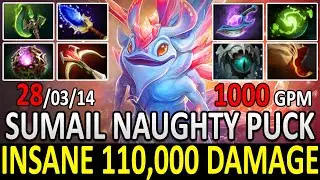SUMAIL [Puck] | Insane 110,000 Damage | 1000 GPM Naughty Puck | Dota 2 | Pro Gameplay | Highlights