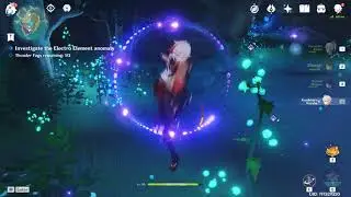 Genshin Impact - Complete the challenge by dispersing the electro fog commision