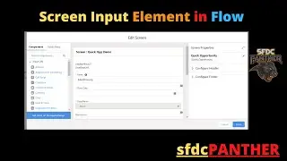 Input Element in Salesforce Flows | Flow Builder Series for 