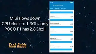 Poco F1 on MIUI 12 & Oxygen os benchmark 🔥 Miui very dirty.