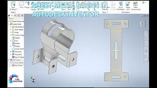 Sheet Metal Bracket design in Autodesk Inventor || Inventor 3d cad drawings tutorials || Inventor 3d