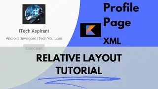 Relative Layout Design Beginner Tutorial | Creating a Profile Page in Android Studio
