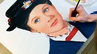 Painting Mary Poppins (Julie Andrews and Emily Blunt)