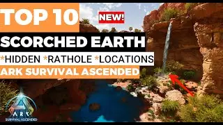 *NEW* TOP 10 HIDDEN RATHOLE BASE LOCATIONS SCORCHED EARTH (ARK SURVIVAL ASCENDED)
