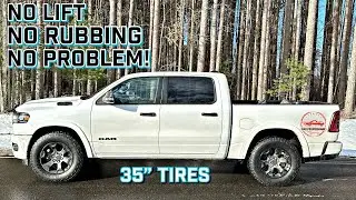295/65/20 Tires (35s) with NO LIFT- 2025 Ram 1500