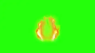 green screen fire aura effect