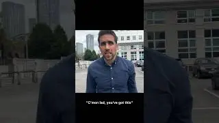 Funny Mancunians cheer me on after I mess up video script in public #manchester #shorts