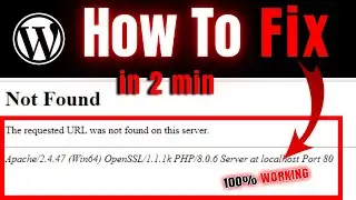 The requested URL was not found on this server | Apache error problem fix | 404 Error not found