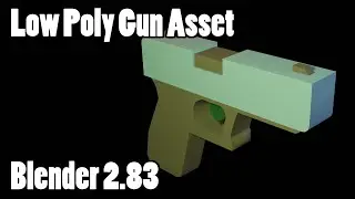 How to Model a Low Poly Gun Asset from Reference in Blender 2.8x | Intermediate Tutorials| Blender