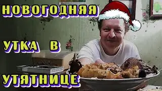 Новогодняя утка в утятнице.