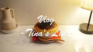 SUB) Walking on a gloomy day | Burnt pot pie | Low carb scones | Silver Play Button (VLOG)