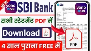 SBI Statement on mobile 2024 || How to download sbi bank statement online 2024 || @ssmsmarttech
