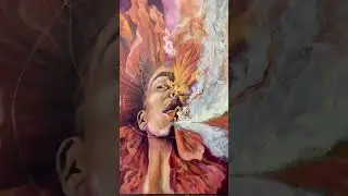 These paintings showcase a representational portrait to encourage you to dive inward because all of